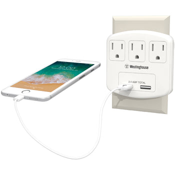 3-Outlet USB Adapter