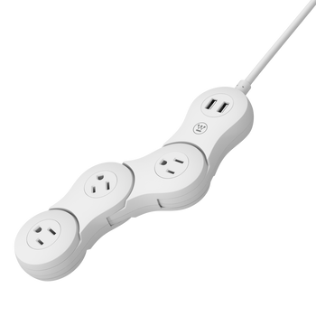 Flexible 3-outlet USB Strip