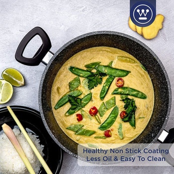 Black Marble Casserole Pot (11