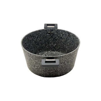 Gray granite marble finish casserole pot (9.5