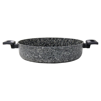 Gray granite marble finish casserole pot (12.5