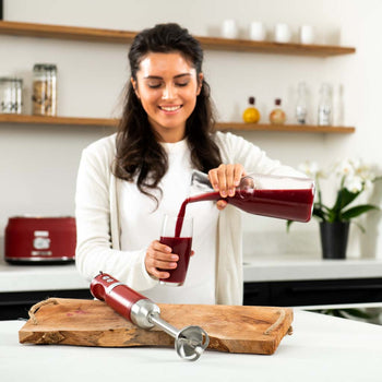 Retro Series Hand Blender - Red
