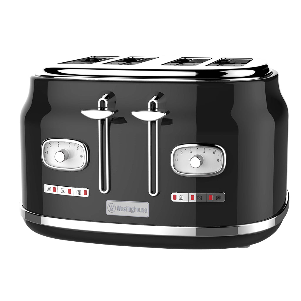 Retro Series Slice Toaster Black Westinghouse - Main Image