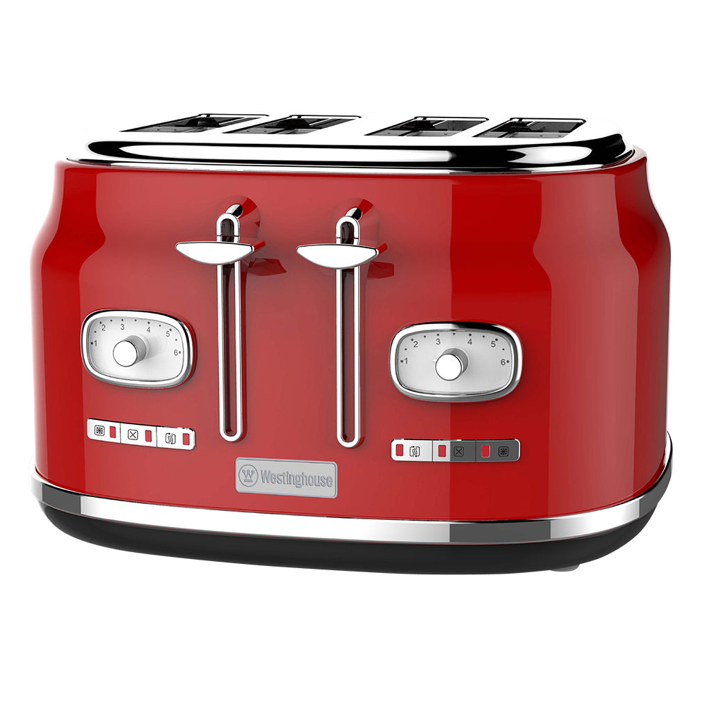 Retro Series Slice Toaster Red Westinghouse