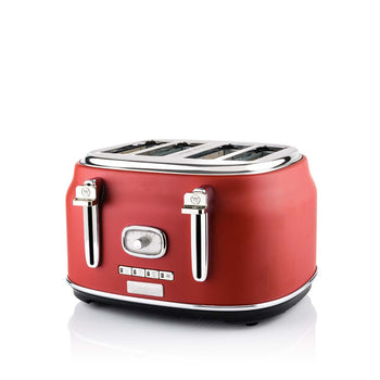 Retro Series 4 Slice Toaster - Red