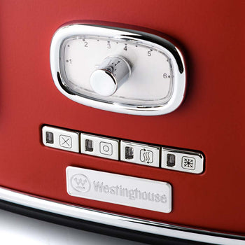 Retro Series 4 Slice Toaster - Red