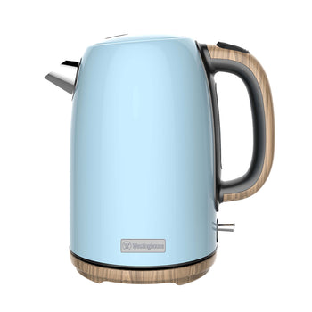 1.7L Wooden Series Electric Kettle - Baby Blue
