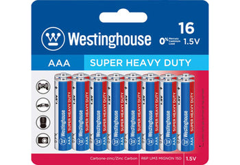Super Heavy Duty Batteries AAA 16 Pack