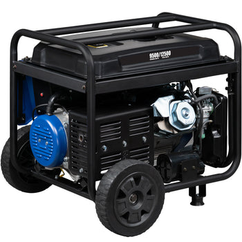 Westinghouse | WGen9500c portable generator back left view on a white background.