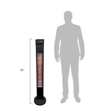Infrared Electric Outdoor Heater-Black