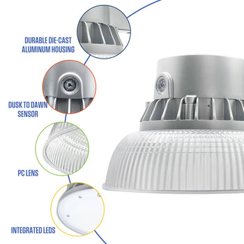 5000L Wired Barn Light, Set of 2