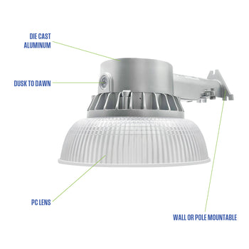 5000L Wired Barn Light, Set of 2