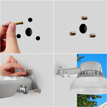 5000L Wired Barn Light, Set of 2