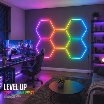 Color-Changing LED Hex Light Kit with Remote Control