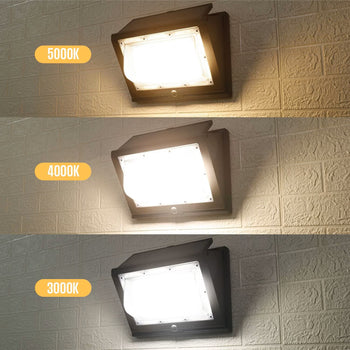 4000 Lumen Solar LED Wall Light with Motion Sensor, 3 CCT