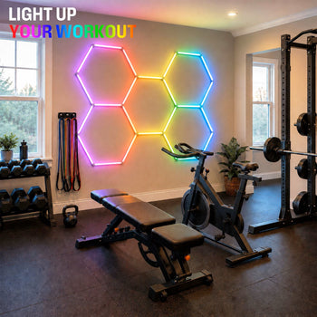 Color-Changing LED Hex Light Kit with Remote Control