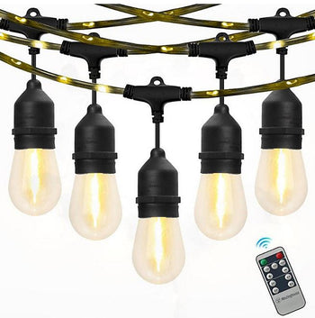 Warm White LED String Light Set with Remote Control