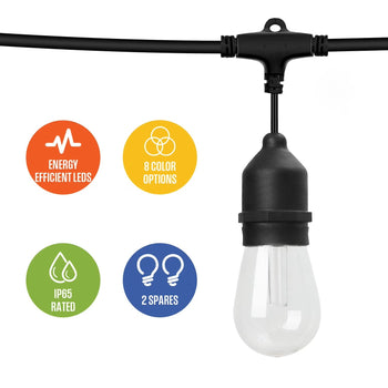 24 Bulb Color Changing String Light 48 Ft