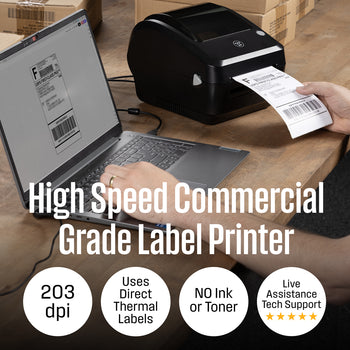 WHTP203e USB Direct Thermal Shipping Label Printer