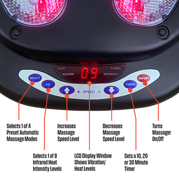 Infrared foot Massager - With Wireless Remote Control