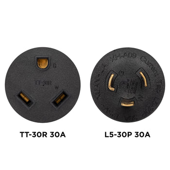 Generator Plug Adapter: 30A 120V L5-30P to TT-30R