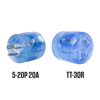 Generator Plug Adapter: 30A 120V 5-20P to TT-30R