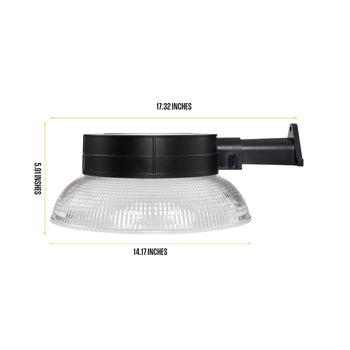 4000-Lumen Solar LED Barn Light with Motion Sensor