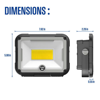 3000-Lumen Portable Rechargeable LED Work Light
