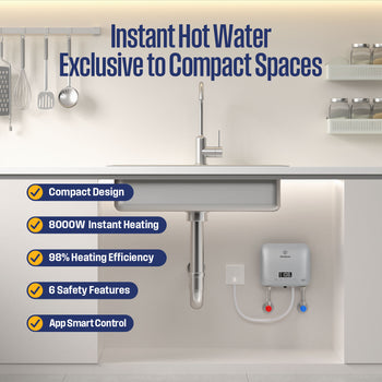 8KW Mini Electric Tankless Water Heater