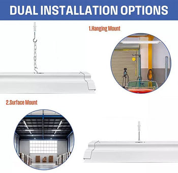 6000 Lumen LED Shop Light with Frosted Lens