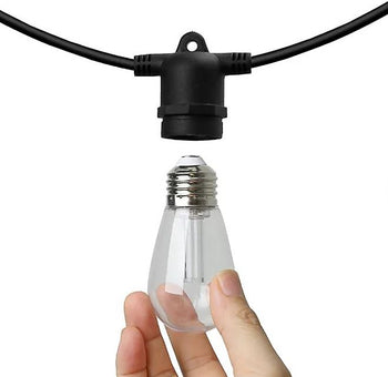 Warm White LED String Light Set with Remote Control