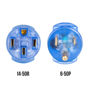 Generator Plug Adapter: 50A 240V 6-50P to 14-50R