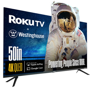 50″ Edgeless QLED 4K UHD Roku TV with Voice Remote