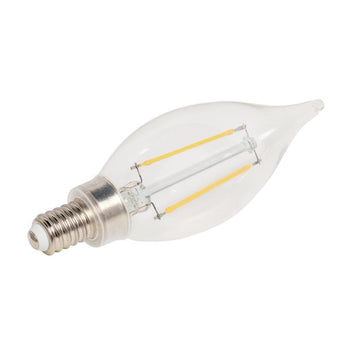 3.3 Watt (40 Watt Equivalent) CA11 Dimmable Filament LED Light Bulb