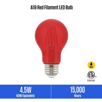 4.5 Watt (40 Watt Equivalent) A19 Filament LED Light Bulb