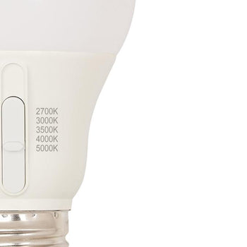 9 Watt (60-Watt Equivalent) Omni A19 Dimmable LED Light Bulb with Color Temperature Selection