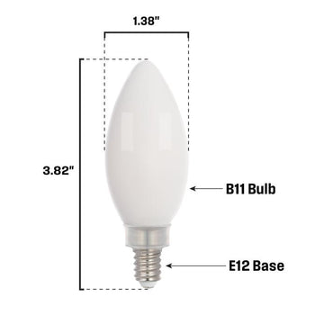 5.5 Watt (100 Watt Equivalent) B11 Dimmable Filament LED Light Bulb