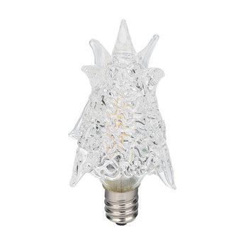 0.6 Watt Star Dimmable Filament LED Light Bulb, 3000K Clear E12 (Candelabra) Base