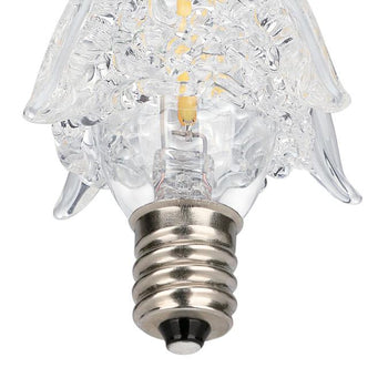 0.6 Watt Star Dimmable Filament LED Light Bulb, 3000K Clear E12 (Candelabra) Base