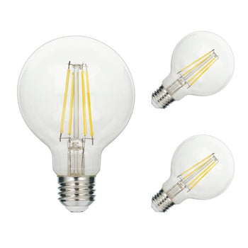 5.5 Watt (60 Watt Equivalent) G25 Omni Dimmable Filament LED, 3 Pack