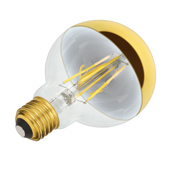 5.5 Watt G25 Flood Dimmable Filament LED Light Bulb 1/2 Gold Medium (E26) Base, 3-Pack