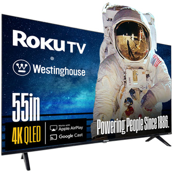 55″ Edgeless QLED 4K UHD Roku TV with Voice Remote
