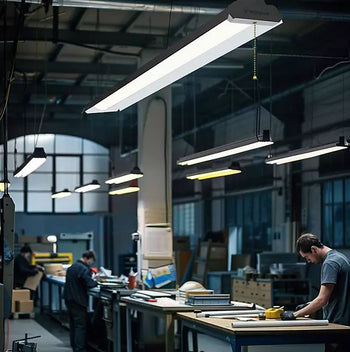 6000 Lumen LED Shop Light with Frosted Lens