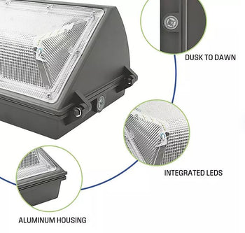 8000 Lumen LED Wall Pack Light