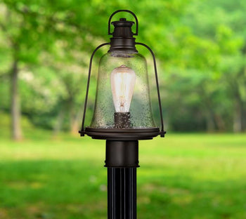 Fixture Post, Textured Black Finish