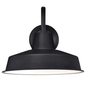 Academy Dimmable LED Wall Fixture, Textured Black Finish