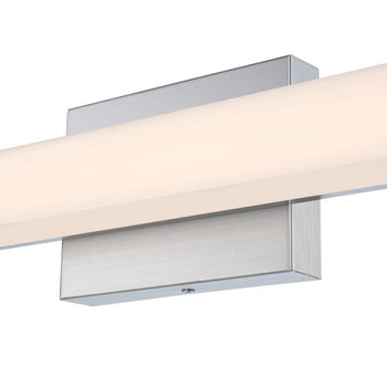 25W Dermot 1 Light LED Wall Fixture, Brushed Nickel Finish