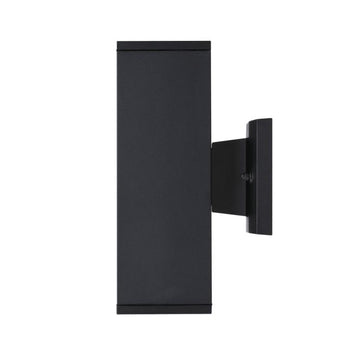 Nottawa Dimmable LED Up and Down Light Wall Fixture, Black Finish