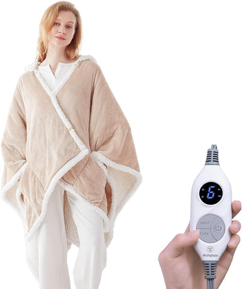 Wearable Heated Hoodie Blanket 60