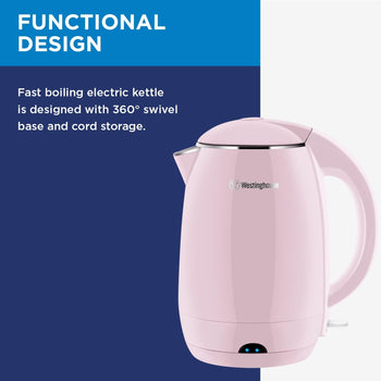 Electric Cordless Kettle - Pink